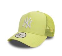 New Era League Essential Trucker - Gorra para hombre, diseño de New York Yankees, neón, talla única, Neón, talla única