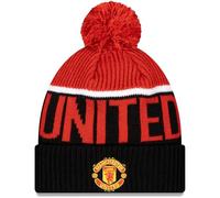 New Era Gorro Deportivo de Punto para Adulto, diseño del Manchester United FC, Color Negro, Negro, Talla única