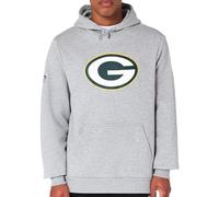 New Era Green Bay Packers NFL Team Logo Hoody Gris Sudadera con Capucha