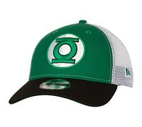New Era Green Lantern Logo 9Forty Gorra de camionero ajustable, Verde, talla única