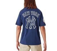 New Era Heritage BP Os Neyyyan Camiseta, DK Blue, Small para Hombre