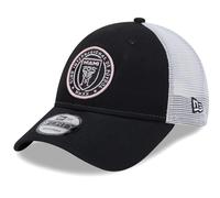 New Era Inter Miami CF 9Forty Gorra de camionero negra, negro / blanco, talla nica, negro / blanco, talla nica