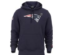 New Era Kapuzenpullover England Patriots NFL Pullover American Football Blau mit CapSpin Pin