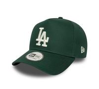 New Era League Ess E-Frame Dodgers CapEra - Gorra de béisbol MLB Snapback con visera curva, para todas las estaciones, primavera, verano, otoño e invierno, verde bosque, talla única