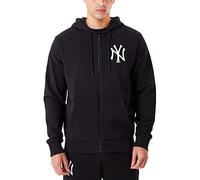 New Era Liga Essntls Sudadera con Capucha, Negro, M para Hombre