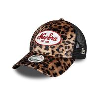 New Era Leopard 9Forty M-Crown Mujer A-Frame Gorra de Camionero Marrón