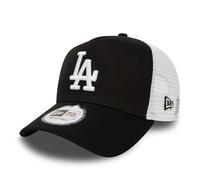 New Era Los Angeles Dodgers Frame Adjustable Trucker Cap Clean Black/White - One-Size