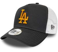 New Era Los Angeles Dodgers Frame Adjustable Trucker Cap League Essential Grey/Yellow - One-Size