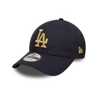 New Era Los Angeles Dodgers Gorra LA Ajustable Sombrero metálico Logo del Equipo 940 béisbol Azul