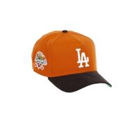 New Era Los Angeles Dodgers MLB 100th Anniversary Sidepatch Orange Black Cord 9Forty A-Frame Snapback Cap