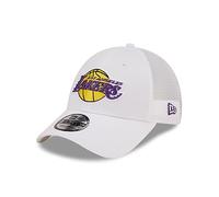 New Era Los Angeles Lakers Basketball Cap Truckerkappe Teamlogo 9Forty verstellbar NBA weiß - One-Size