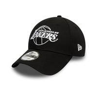 New Era Los Angeles Lakers NBA Essential Outline Negro 9Forty Gorra Ajustable