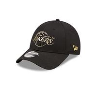 New Era Los Angeles Lakers NBA Foil Logo Black 9Forty Snapback Cap - One-Size