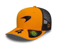 New Era McLaren F1 9SEVENTY - Gorra de béisbol para niños, edición Lando Norris, gorra de camionero de malla naranja y gris, naranja, Talla única