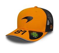 New Era McLaren F1 9SEVENTY - Gorra de béisbol para niños, edición Oscar Piastri, gorra de camionero de malla naranja y negra, ajustable, naranja, Talla única