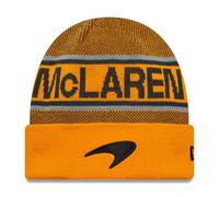 New Era McLaren F1 - Gorro oficial de invierno, naranja y negro, colección del equipo 2025, Naranja Y Negro, Talla única