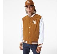 New Era Mens MLB BP Bomber Jacket ~ New York Yankees marrón