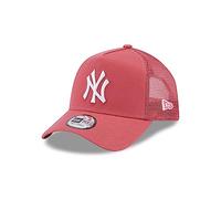 New Era Mesh Einsatz Fan Artikel York Yankees MLB Baseball Light Pink A-Frame Trucker Cap - One-Size