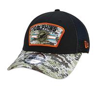 New Era Miami Dolphins NFL On Field 2021 Salute to Service Black 9Forty Snapback Cap - One-Size