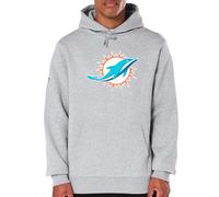 New Era Miami Dolphins NFL Team Logo Hoody Gris Sudadera con Capucha