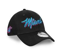 New Era Miami Heat 9forty Adjustable Snapback Cap NBA Essential Black/Blue - One-Size