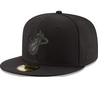 New Era Miami Heat Black On Cap 59Fifty 5950 Fitted Hombre Edición Limitada
