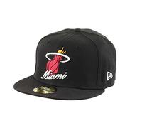 New Era Miami Heat Dual Logo Black 59Fifty Basecap - 7 1/2-60cm (XL)