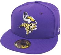 New Era Minnesota Vikingos Solid Púrpura On Field Cap 5950 Fitted Limitada