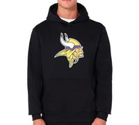 New Era Minnesota Vikings NFL Team Logo Hoody Negro Sudadera con Capucha