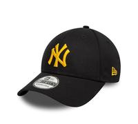 New Era MLB 39Thirty Gorra New York Yankees Negro Amarillo Logotipo del Equipo béisbol Sombrero Gorra elástica