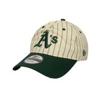 New Era MLB 9TWENTY Pinstripe Gorra Oakland Athletics beige/verde