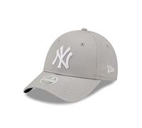 New Era MLB Baseball Cap NY Yankees Fanartikel 9Forty Strapback Frau Damen Kappe Grau - One-Size