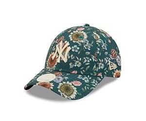 New Era MLB Fankappe York Yankees 9Forty Snapback Cap Frau verstellbar Frottee Floral - One-Size