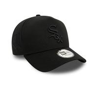 New Era MLB Gorra de Aficionado Chicago White Sox Logotipo del Equipo Tonal Ajustable Sombrero béisbol Visera Curvada Negro