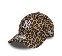 New Era MLB Gorra New York Yankees Leopardo Animal Print 9Forty Sombrero Mujer Chica Verano marrón