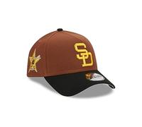 New Era MLB Harvest Gorra Baseball Parche Lateral Snapback Emblema del Equipo A-Frame Gorra de béisbol marrón Negro