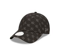 New Era MLB League Essential Cap für Damen Der York Yankees Monogram Teamlogo NY Strapback-Verschluss - One-Size