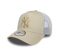 New Era MLB New York Yankees 9FORTY Strapback Sport Cap Beige Claro | Unisex de alta calidad, logotipo de New York Yankees, artículo oficial de MLB, correa ajustable, ajuste óptimo, talla única