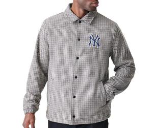 New Era MLB New York Yankees - Chaqueta de cuadros unisex, marrón, M