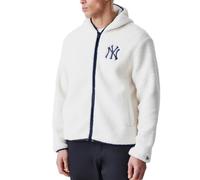 New Era MLB New York Yankees - Chaqueta unisex Sherpa, color blanco, Blanco, M