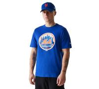 New Era MLB Regular New York Mets - Camiseta de Manga Corta, Talla S