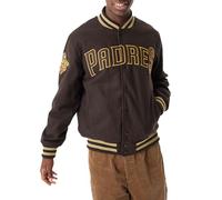 New Era - MLB San Diego Padres Patch Varsity Chaqueta, marrón, L