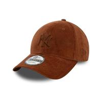 New Era MLB Sombrero de Pana New York Yankees NY Logotipo del Equipo Sombrero Ajustable Gorra de béisbol marrón
