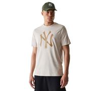 New Era MLB York Yankees Camiseta Hombre & Mujer Beige Claro S