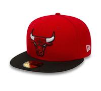 New Era Nba Basic Chicago Bulls 59Fifty Fitted - Gorra para hombre, Red/black, 7 1/2