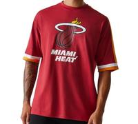 New Era NBA Panel Oversized Camiseta Miami Heat Red, rojo, M