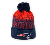 New Era New England Patriots NFL Sport Knit Azul Marino Rojo Gorro con Pompón