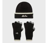 new era New Era Script Beanie Set blk/ofw negro ONE SIZE