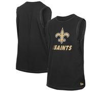 New Era New Orleans Saints Leisure Collection - Camiseta sin mangas para hombre, color negro