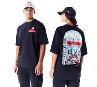New Era New York City Graphic - Camiseta de gran tamaño, color negro, Negro , M